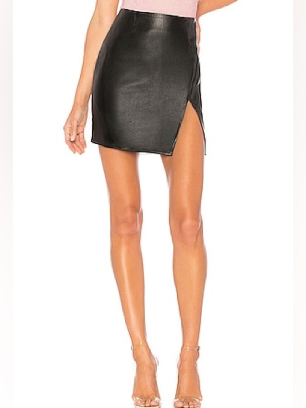 superdown Trinity Faux Leather Skirt